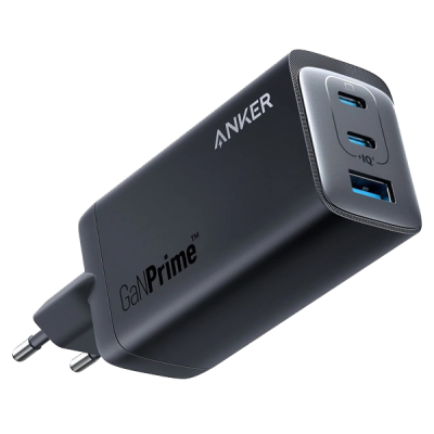 Мережевий зарядний пристрій Anker PowerPort 737 GaNPrime - 120W 2xPD & 1xPIQ PPS/DPDS Black (7079353)