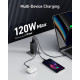 Мережевий зарядний пристрій Anker PowerPort 737 GaNPrime - 120W 2xPD & 1xPIQ PPS/DPDS Black (7079353)