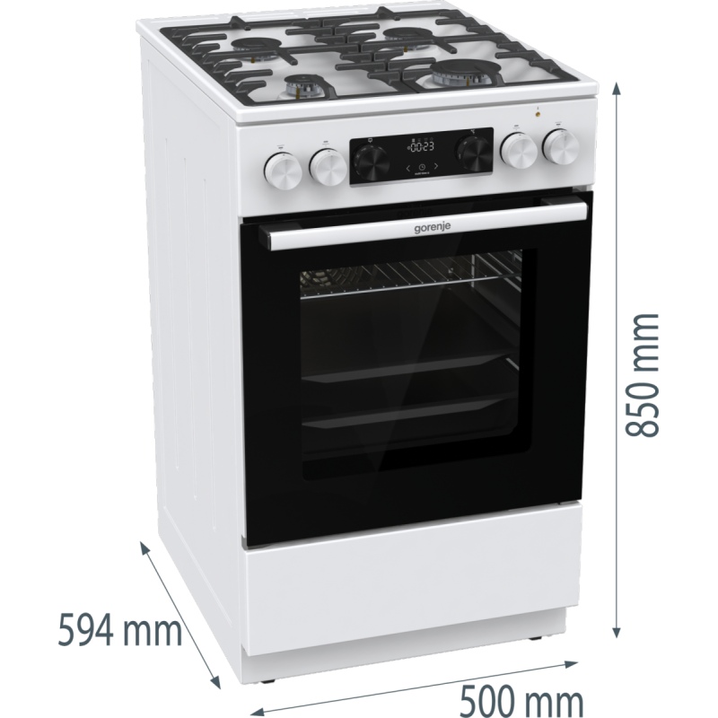 Комбінована плита Gorenje GKS5C73WF (FM514D-FPD4B) (7085842)