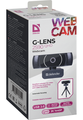 Веб-камера Defender G-lens 2590 QHD 2K 1440p (63113)  (7087402)