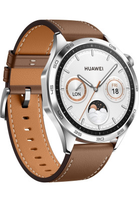Смарт годинник Huawei Watch GT 4 46mm Classic Brown Leather (6927259)