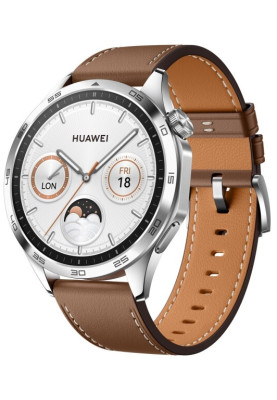Смарт годинник Huawei Watch GT 4 46mm Classic Brown Leather (6927259)