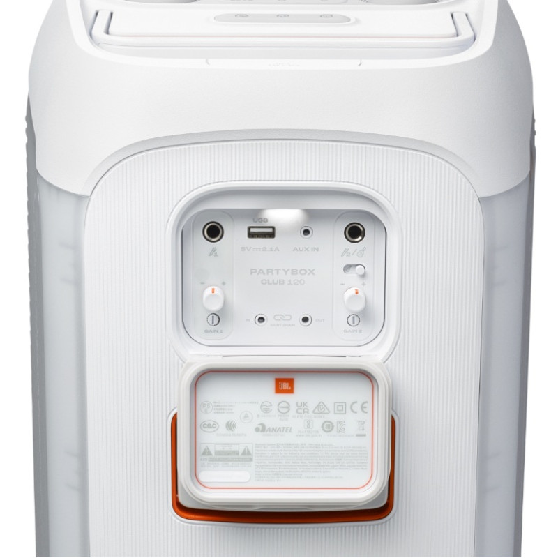Портативна акустика JBL PartyBox Club 120 White (JBLPBCLUB120SWEP) (7089287)