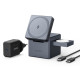 Бездротовий зарядний пристрій Anker MagGo Wireless Charging Station 15W 3-in-1 Cube Black (7089459)