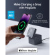 Бездротовий зарядний пристрій Anker MagGo Wireless Charging Station 15W 3-in-1 Cube Black (7089459)