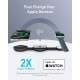 Бездротовий зарядний пристрій Anker MagGo Wireless Charging Pad 15W 3-in-1 Foldable Black (7089464)
