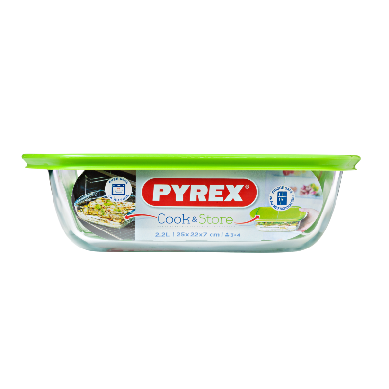 Форма з кришкою Pyrex Cook&Store, 25х22х7 см (7092359)