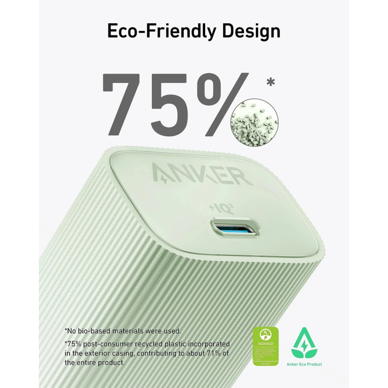 Мережевий зарядний пристрій Anker PowerPort 511 Nano IV - 30W USB-C White (6962736)