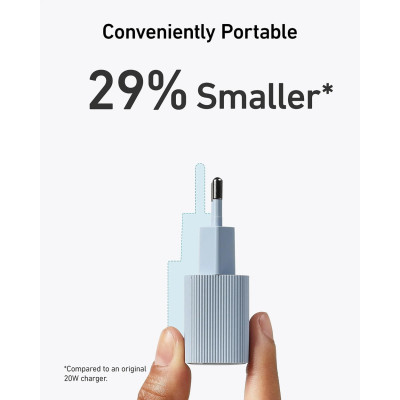 Мережевий зарядний пристрій Anker PowerPort 511 Nano IV - 30W USB-C White (6962736)