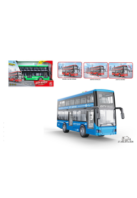 Іграшка DIY Toys Інерційний двоповерховий автобус зі звук. та світл. ефектами в асортименті (7080883)