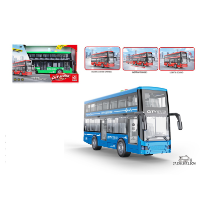 Іграшка DIY Toys Інерційний двоповерховий автобус зі звук. та світл. ефектами в асортименті (7080883)