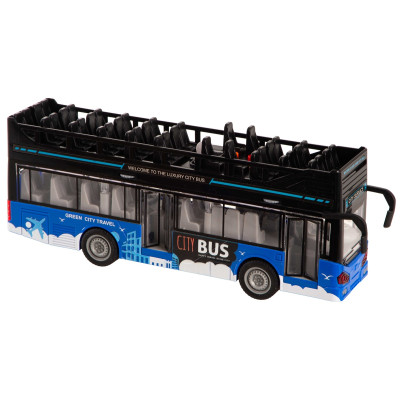 Іграшка DIY Toys Інерційний двоповерховий автобус зі звук. та світл. ефектами, дверцята відкриваються (7080887)