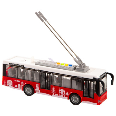 Іграшка DIY Toys Інерційний тролейбус зі звук. та світл. ефектами, дверцята відкриваються (1:16) (7080888)