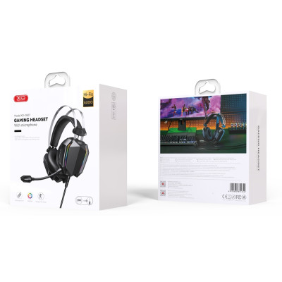 Гарнітура XO GE-07 Static RGB Long mic Gaming USB+Dual 3.5mm (7106523)