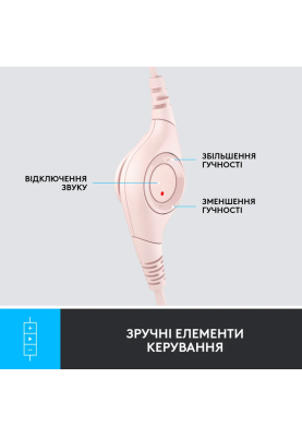 Гарнітура Logitech USB H390 (981-001281) Rose (6857748)