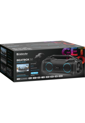 Портативна акустика Defender Beatbox 50 Black (65950) (7055827)