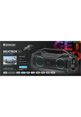 Портативна акустика Defender Beatbox 50 Black (65950) (7055827)