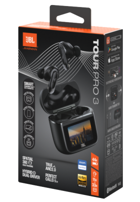 Гарнітура JBL TOUR PRO 3 Black (JBLTOURPRO3BLK) (7065589)