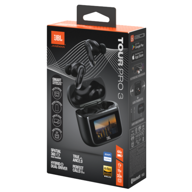 Гарнітура JBL TOUR PRO 3 Black (JBLTOURPRO3BLK) (7065589)