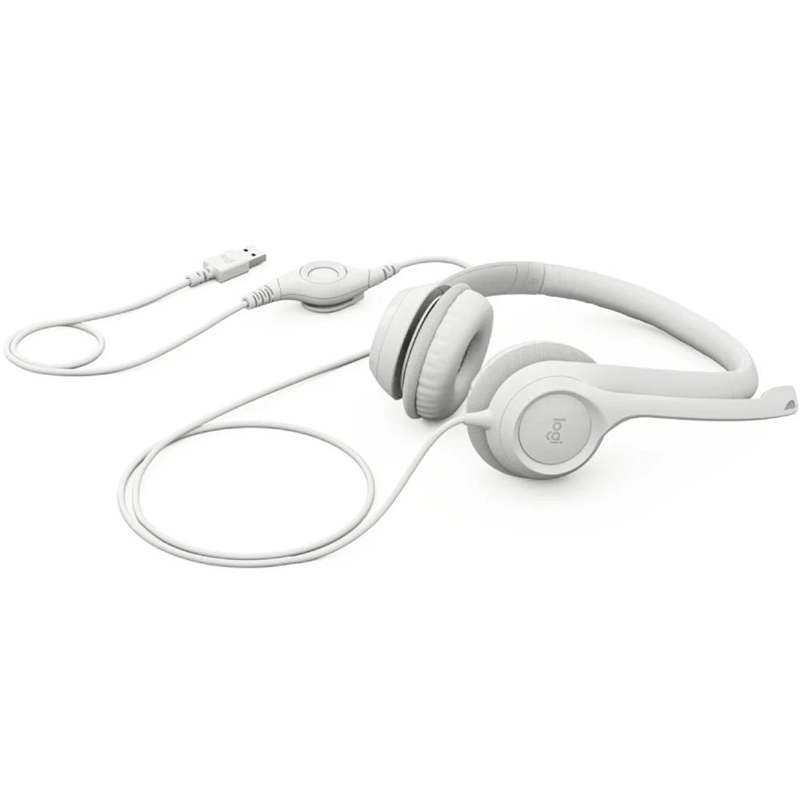 Гарнітура Logitech USB H390 (981-001286) White  (6857749)