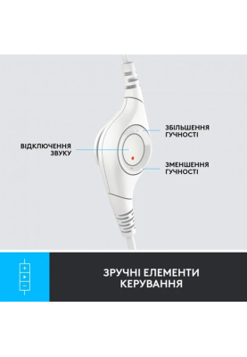 Гарнітура Logitech USB H390 (981-001286) White (6857749)