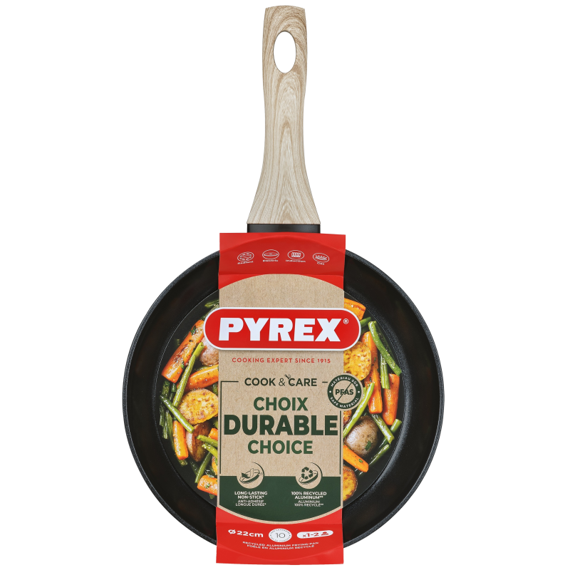 Сковорода Pyrex Cook&Care 22 см, класична (7120904)