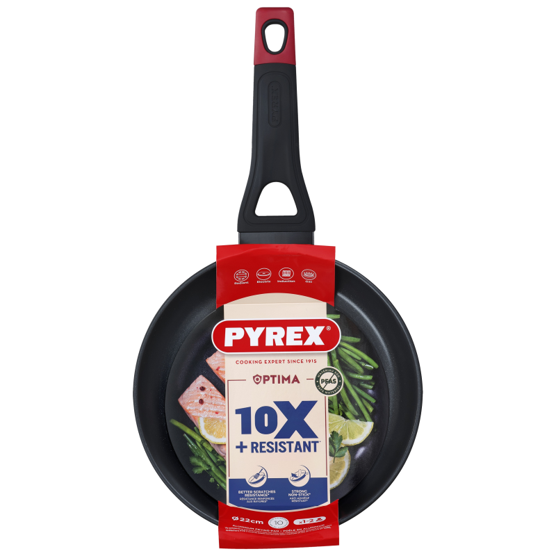 Сковорода Pyrex Optima 22 см, класична (7120919)