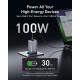 Сетевое зарядне пристрій Anker GaNPrime Charger - 100W, 2xUSB-C PD & 1xUSB-A Foldable Silver (7089458)