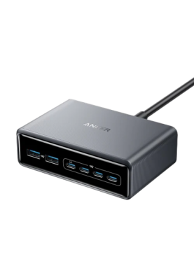 Сетевое зарядне пристрій Anker GaNPrime Charger - 200W, 4xUSB-C PD & 2xUSB-A Black (7121459)