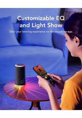 Портативна акустика Anker SoundСore Glow Black (7120947)
