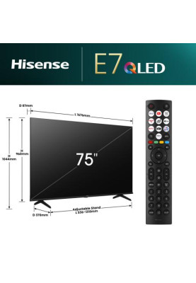 LED-телевізор Hisense 75E7NQ (7078641)