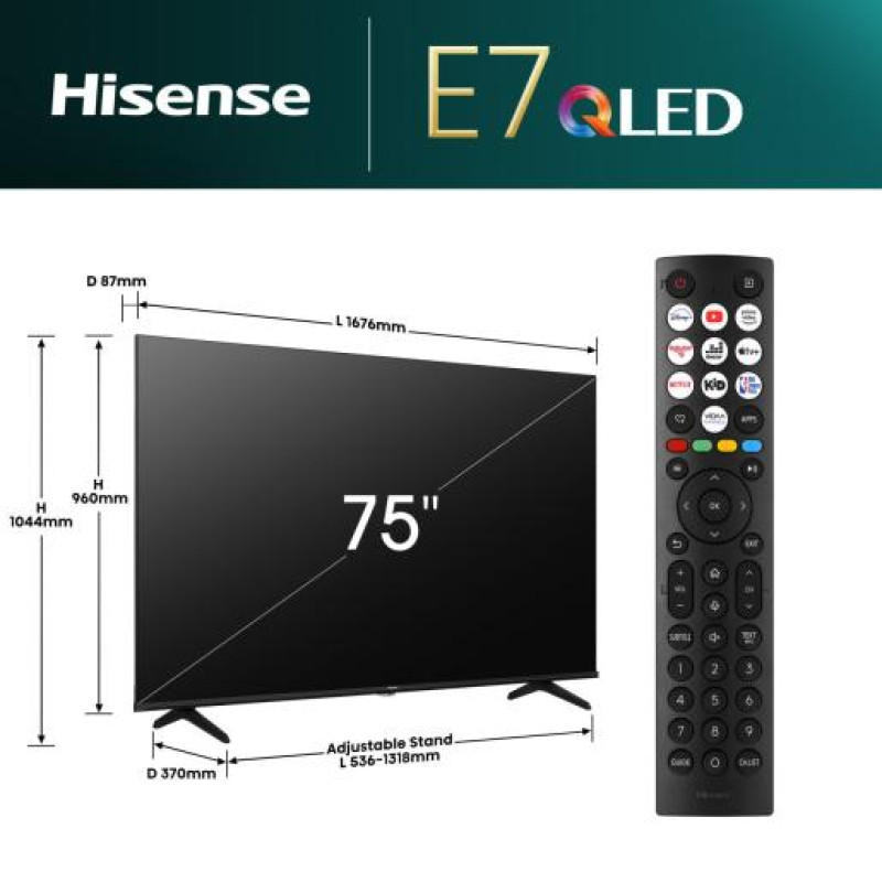 LED-телевізор Hisense 75E7NQ  (7078641)