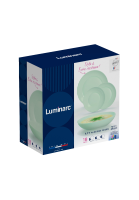 Сервіз Luminarc Apy Paradise Green, 18 предметів (7095347)
