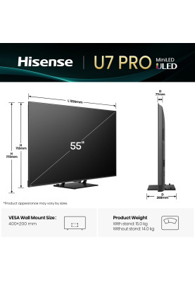 LED-телевізор Hisense 55U7Q PRO  (7121465)