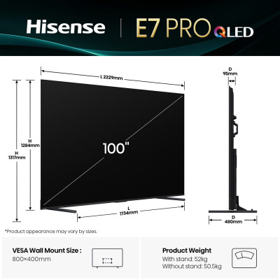 LED-телевізор Hisense 100E7Q PRO (7134222) LED-телевізор Hisense 100E7Q PRO (7134222)