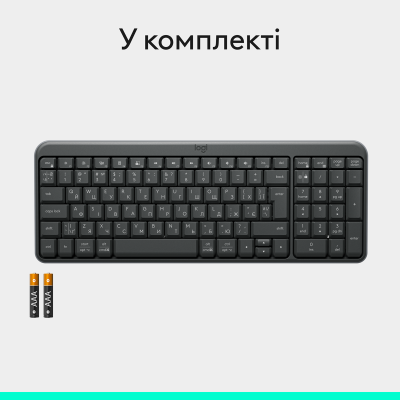 Клавіатура Logitech K250 Wireless Graphite (7136786)