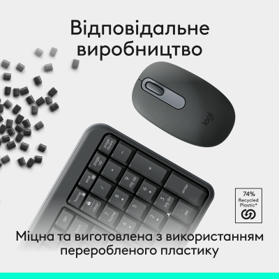 IT набір Logitech MK250 Wireless Combo Graphite UKR (7136787)