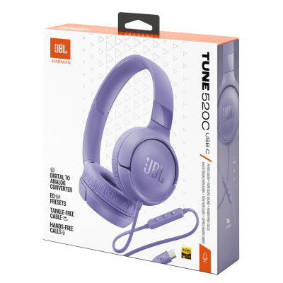 Гарнітура JBL TUNE 520C Purple (JBLT520CPUR) (7137191)