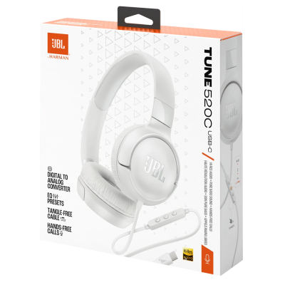 Гарнітура JBL TUNE 520C White (JBLT520CWHT) (7137193) Гарнітура JBL TUNE 520C White (JBLT520CWHT) (7137193)