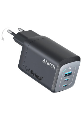Сетевое зарядне пристрій Anker GaNPrime Charger - 67W, 2xUSB-C PD & 1xUSB-A Black (7133644)