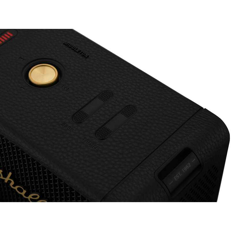 Портативна акустика Marshall Portable Speaker Middleton Black and Brass (1006034) (6910474)