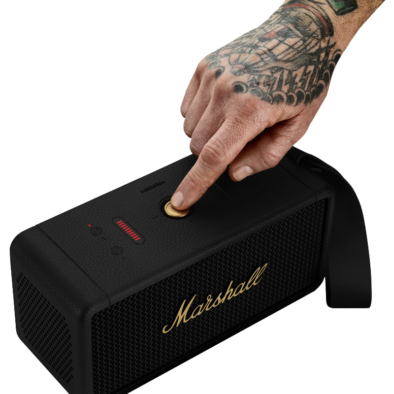 Портативна акустика Marshall Portable Speaker Middleton Black and Brass (1006034) (6910474)