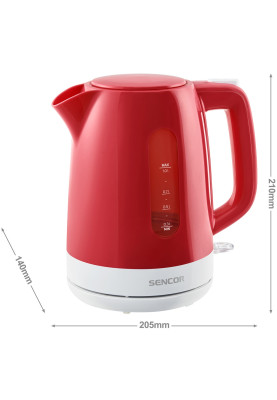 Електрочайник Sencor SWK 1024RD (7135798)
