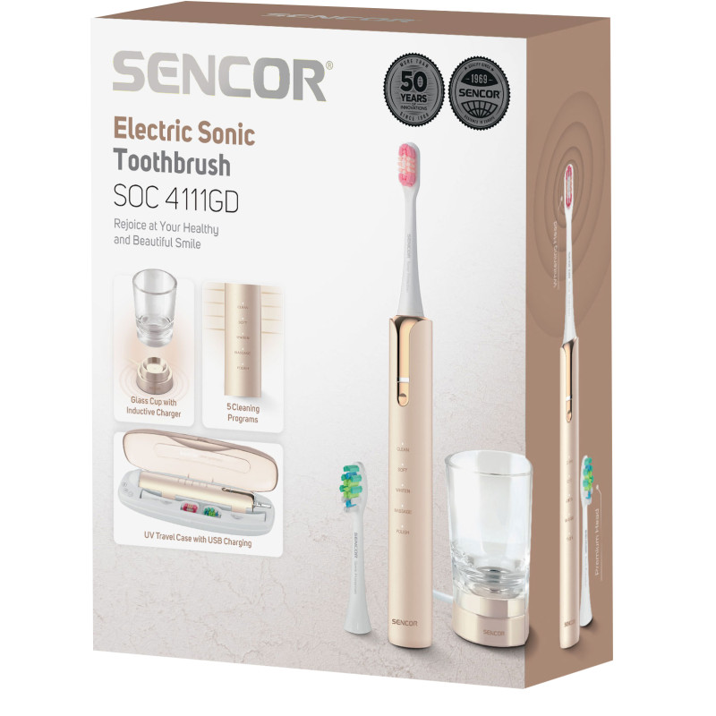 Зубна електрощітка Sencor SOC 4111GD (7135805)