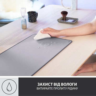 Килимок для миші Logitech Desk Mat Studio Series Mid Grey (956-000052) (6794336)