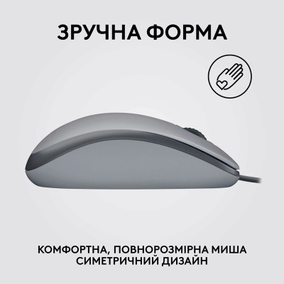 Міша Logitech M110 Silent-MID GRAY-USB-AKOYA (6857585) Міша Logitech M110 Silent-MID GRAY-USB-AKOYA (6857585)