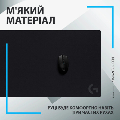 Килимок для мишi Logitech G840 XL Cloth Gaming (943-000778) (6998425)