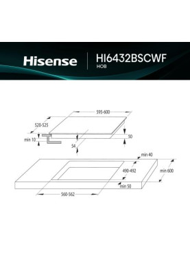 Електрична варильна поверхня Hisense HI6432BSCWF (7138253)