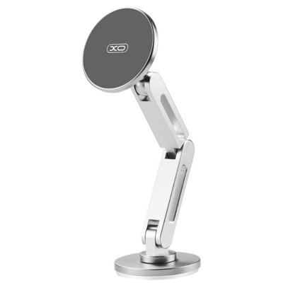 Автотримач XO C148 Universal Magnetic metal 360° rotating Holder Silver (7109739)