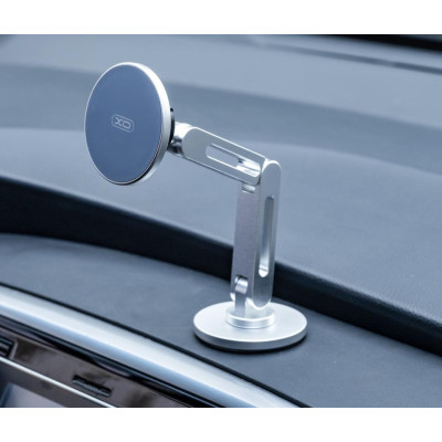 Автотримач XO C148 Universal Magnetic metal 360° rotating Holder Silver (7109739)